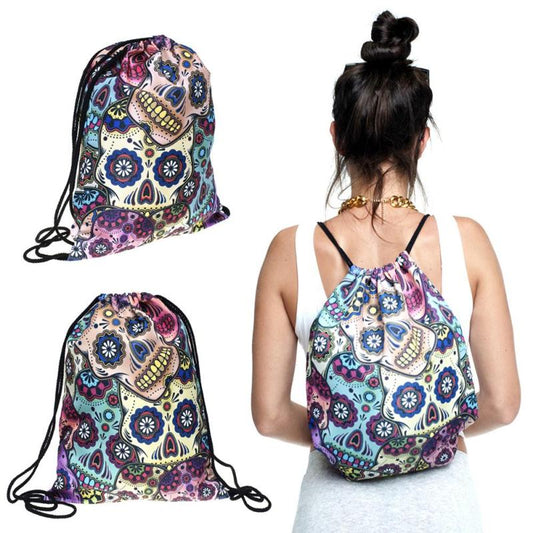 3D Digital Printing Skull Bones Storage Bags