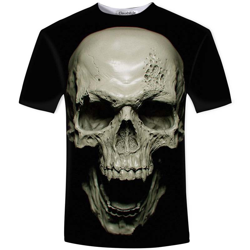 3D t shirt Street Fashion models love fashion skull soul chariot Rock T-shirt Men Clothes