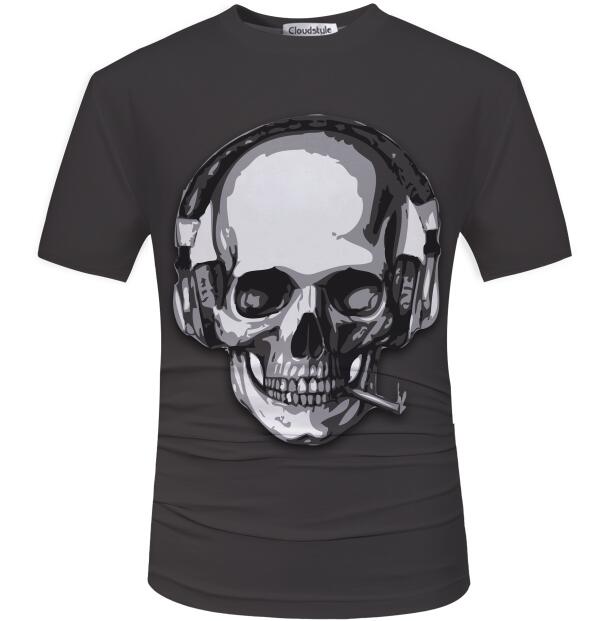 3D t shirt Street Fashion models love fashion skull soul chariot Rock T-shirt Men Clothes