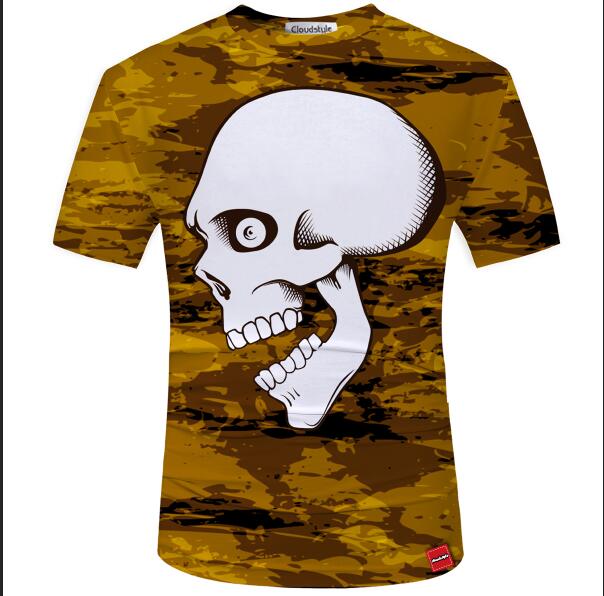 3D t shirt Street Fashion models love fashion skull soul chariot Rock T-shirt Men Clothes