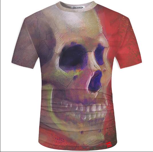 3D t shirt Street Fashion models love fashion skull soul chariot Rock T-shirt Men Clothes