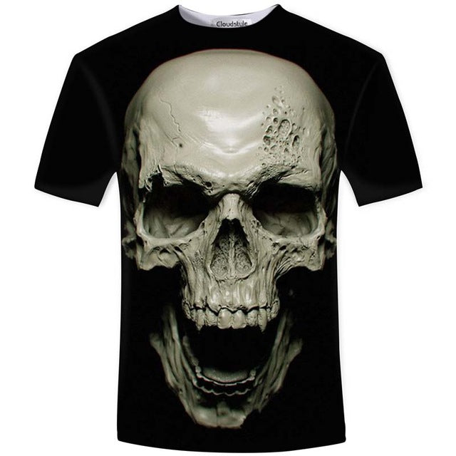 3D t shirt Street Fashion models love fashion skull soul chariot Rock T-shirt Men Clothes