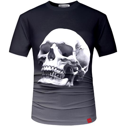 3D t shirt Street Fashion models love fashion skull soul chariot Rock T-shirt Men Clothes