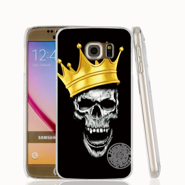 skull flower pirate love cell phone case cover for Samsung Galaxy