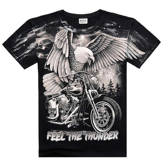 HOT SALE Fashion Brand Mens Casual 3D Printed T shirt Cotton Men Clothes tshirt plus size