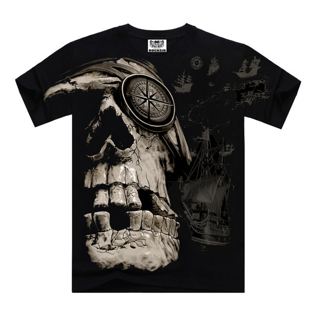 HOT SALE Fashion Brand Mens Casual 3D Printed T shirt Cotton Men Clothes tshirt plus size