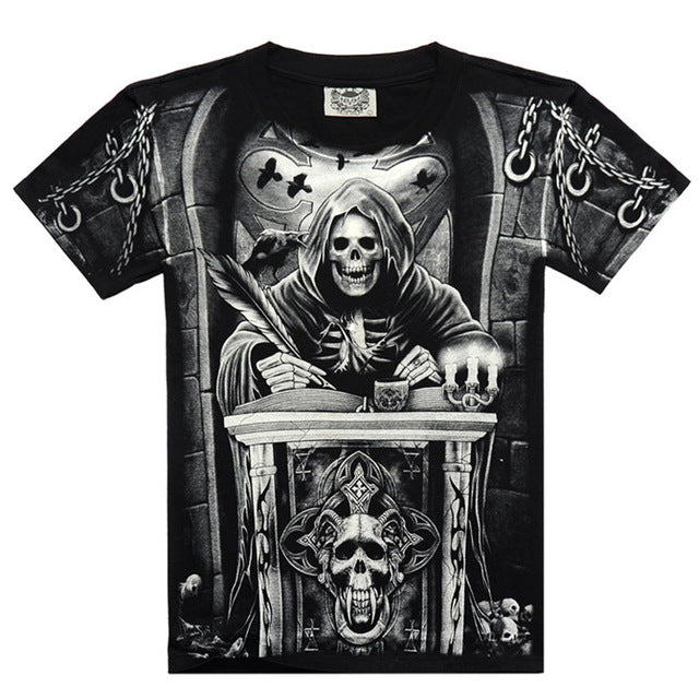 HOT SALE Fashion Brand Mens Casual 3D Printed T shirt Cotton Men Clothes tshirt plus size