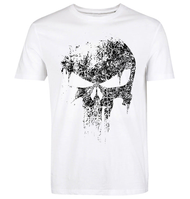 Skull hip hop Supper Hero t shirts Men T-Shirt tops tees top brand slim clothing mma pp crossfit