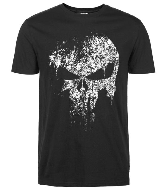 Skull hip hop Supper Hero t shirts Men T-Shirt tops tees top brand slim clothing mma pp crossfit