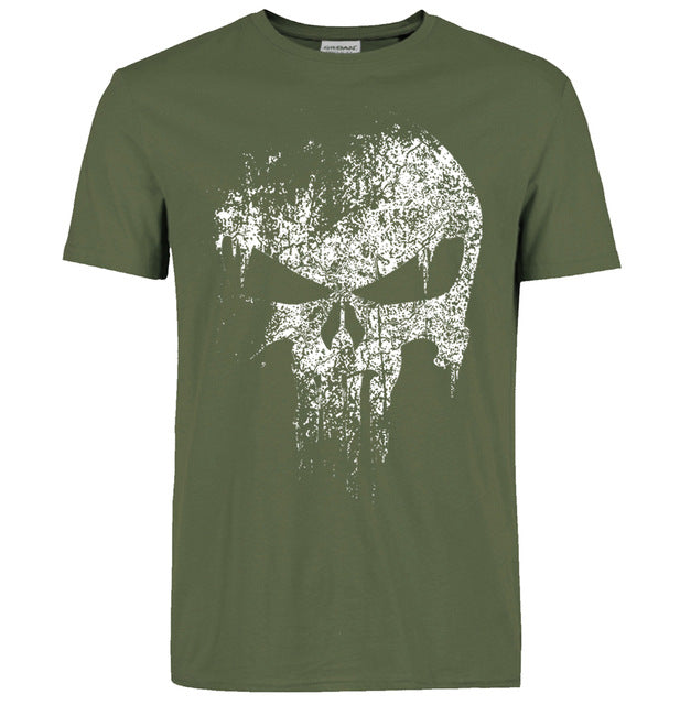 Skull hip hop Supper Hero t shirts Men T-Shirt tops tees top brand slim clothing mma pp crossfit