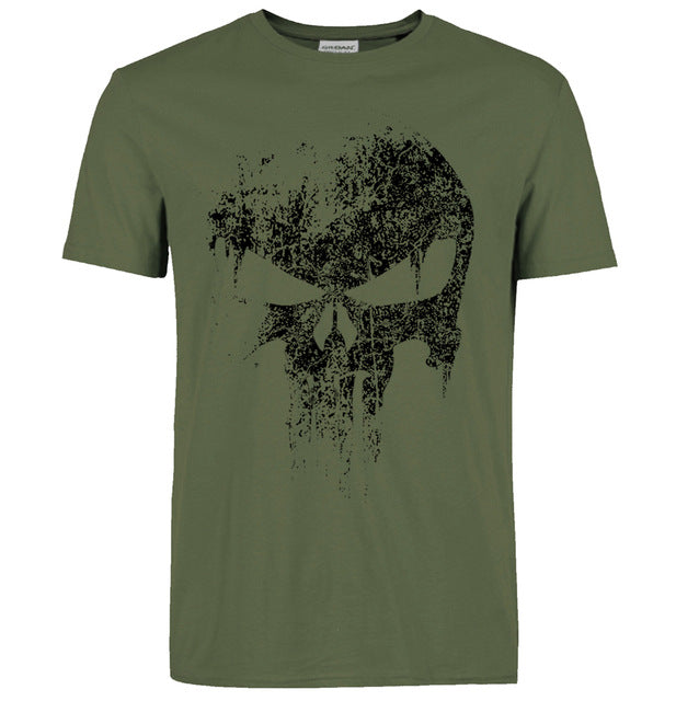 Skull hip hop Supper Hero t shirts Men T-Shirt tops tees top brand slim clothing mma pp crossfit