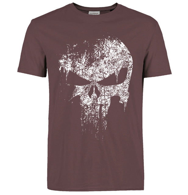 Skull hip hop Supper Hero t shirts Men T-Shirt tops tees top brand slim clothing mma pp crossfit