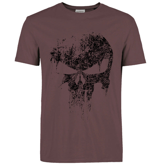 Skull hip hop Supper Hero t shirts Men T-Shirt tops tees top brand slim clothing mma pp crossfit