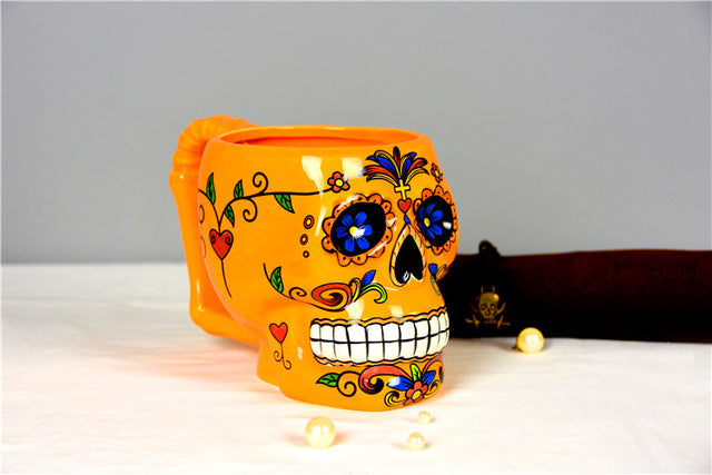 Creative Coco Movie Skull 3D Milk Drink Cup of Coffee Mugs High-capacity Office Ceramic Mug