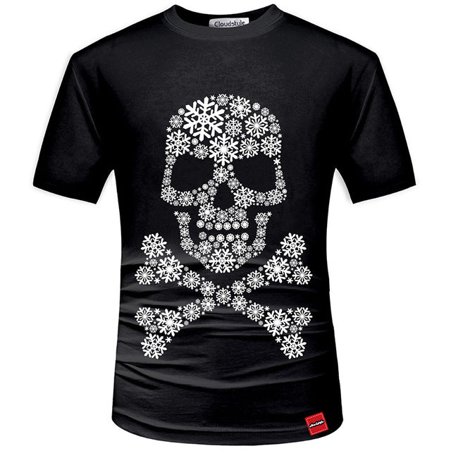 3D Tshirt Men 2018 3D Skull Print Fashion Shirt Top Summer Cool Streetwear Plus Size 5XL