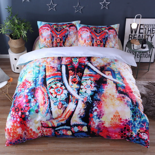 Black and white skull Bedding Set Duvet Printed  Bedding Set 3pcs Duvet Cover and Pillow Case