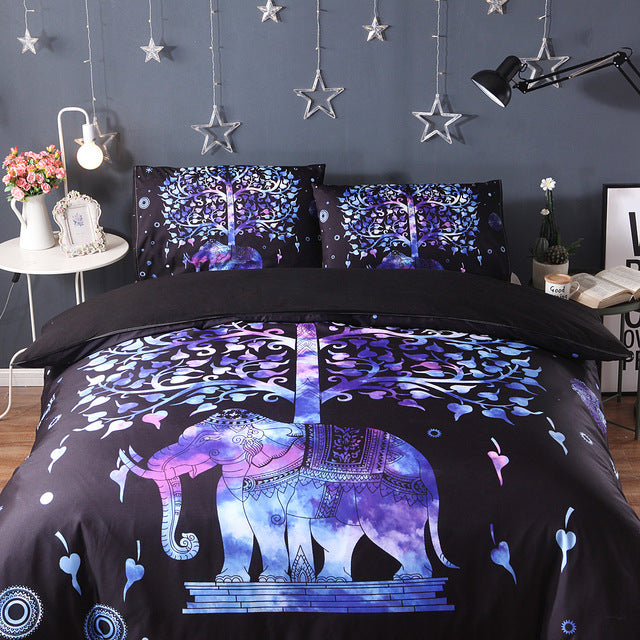 Black and white skull Bedding Set Duvet Printed  Bedding Set 3pcs Duvet Cover and Pillow Case