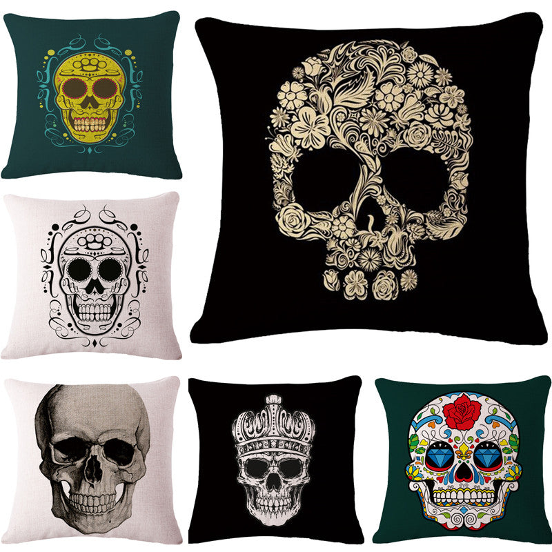 Decorative pillows Skull Vintage cushion covers Patio Home Decor 45x45cm pillowcase