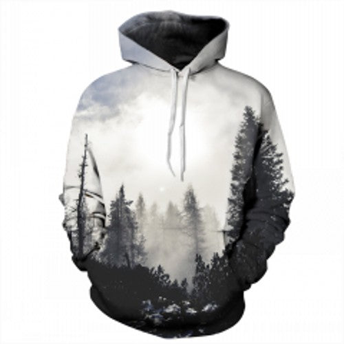3D Hoodies Men Hooded Sweatshirts Melted Skull 3D Print Casual Tops Autumn Regular Hipster