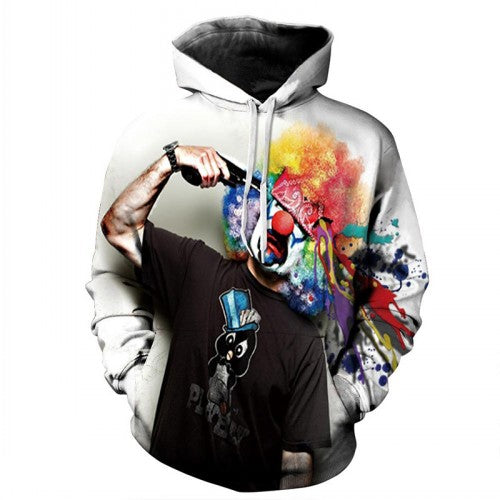 3D Hoodies Men Hooded Sweatshirts Melted Skull 3D Print Casual Tops Autumn Regular Hipster