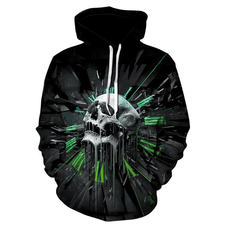 Hoodies Skull Men Hoodies Sweatshirts 3D Printed Funny Hip HOP Hoodies