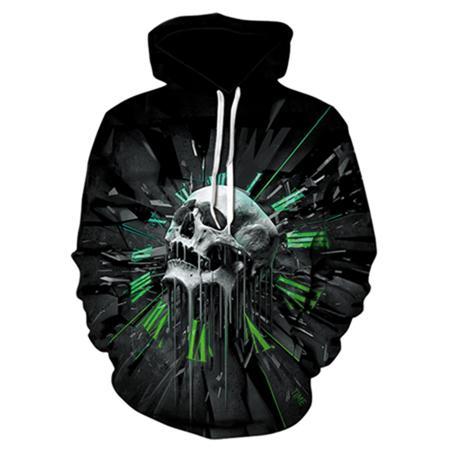 Hoodies Skull Men Hoodies Sweatshirts 3D Printed Funny Hip HOP Hoodies