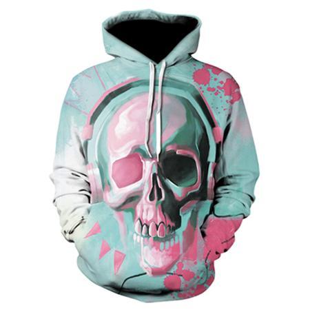 Hoodies Skull Men Hoodies Sweatshirts 3D Printed Funny Hip HOP Hoodies