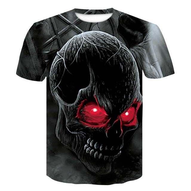 3D Print T Shirts Male Short Sleeve Summer Compression Shirt man bodybuilding Fitness