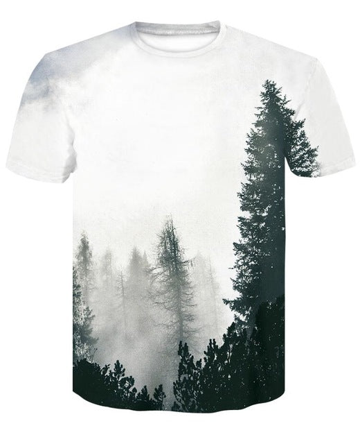 3D Print T Shirts Male Short Sleeve Summer Compression Shirt man bodybuilding Fitness