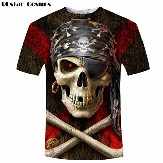 Skull head Teeth T-Shirt Women Men 3D tshirt Tumblr t shirt Fashion Design Clothing Casual Hipster