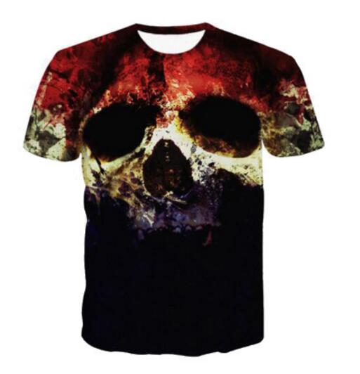 Skull head Teeth T-Shirt Women Men 3D tshirt Tumblr t shirt Fashion Design Clothing Casual Hipster