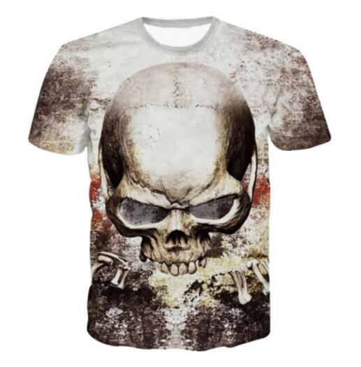 Skull head Teeth T-Shirt Women Men 3D tshirt Tumblr t shirt Fashion Design Clothing Casual Hipster