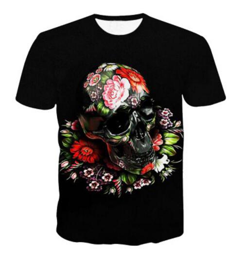 Skull head Teeth T-Shirt Women Men 3D tshirt Tumblr t shirt Fashion Design Clothing Casual Hipster
