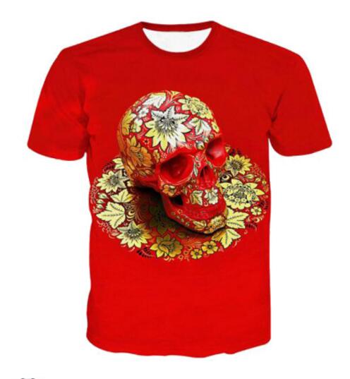 Skull head Teeth T-Shirt Women Men 3D tshirt Tumblr t shirt Fashion Design Clothing Casual Hipster