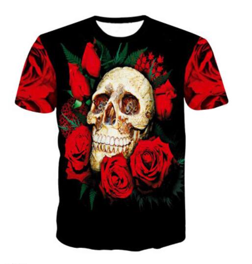 Skull head Teeth T-Shirt Women Men 3D tshirt Tumblr t shirt Fashion Design Clothing Casual Hipster