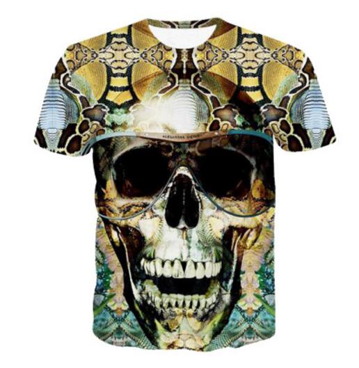 Skull head Teeth T-Shirt Women Men 3D tshirt Tumblr t shirt Fashion Design Clothing Casual Hipster