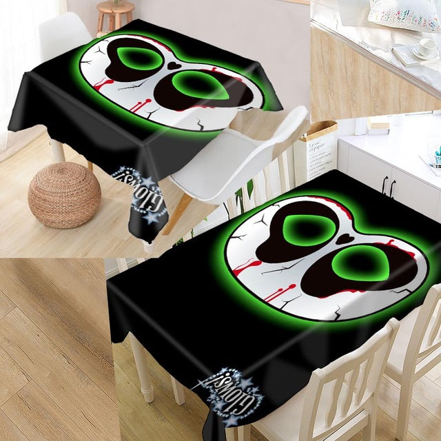 Skull Table cover printing waterproof tablecloth more size tablecloths kitchen wedding hotel decoration