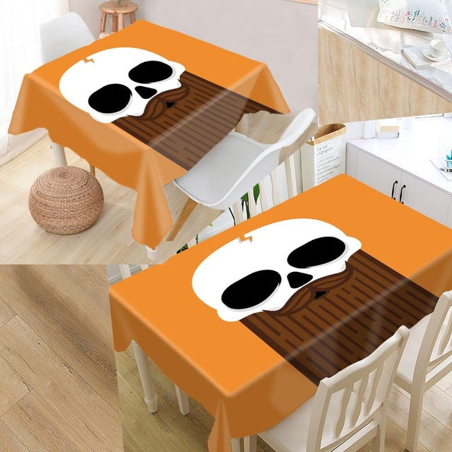 Skull Table cover printing waterproof tablecloth more size tablecloths kitchen wedding hotel decoration