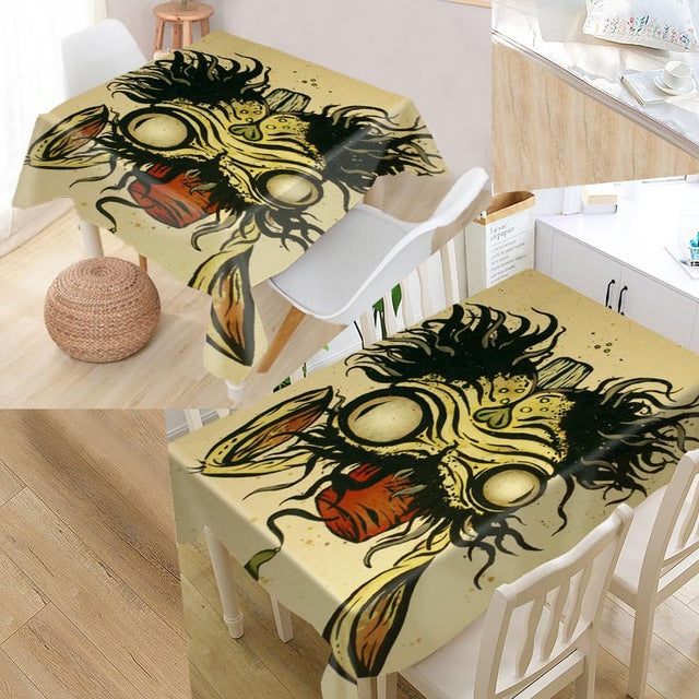 Skull Table cover printing waterproof tablecloth more size tablecloths kitchen wedding hotel decoration