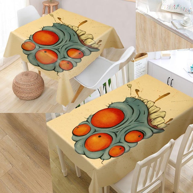 Skull Table cover printing waterproof tablecloth more size tablecloths kitchen wedding hotel decoration