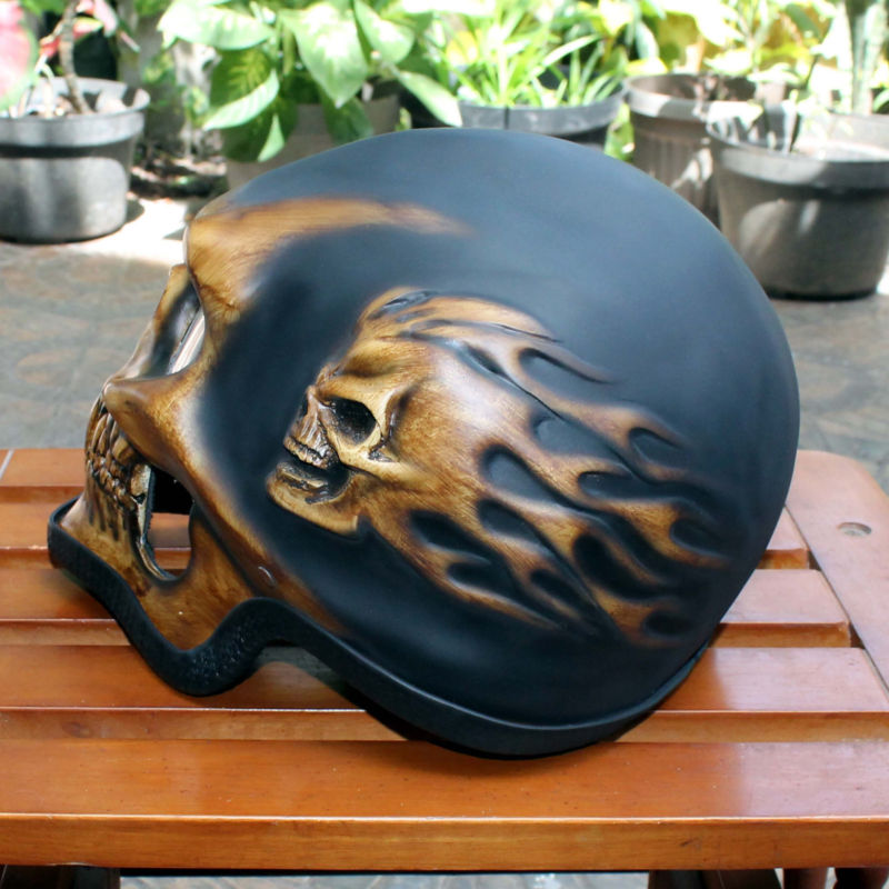 Motorcycle Helmet Skull Skeleton Full face for YOUTH