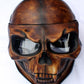 Skull Skeleton Visor Flip Up  Motorcycle Helmet GHOST RIDER Full Face  S - XXL