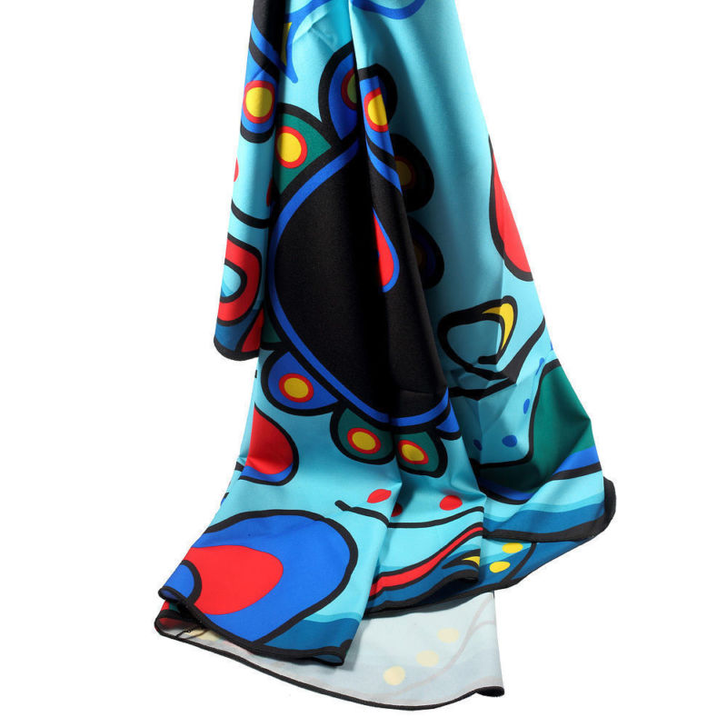 Cute Sugar Skull Pattern Bath Sunscreen Shawl Scarf Summer Beach Towel Yoga Mat
