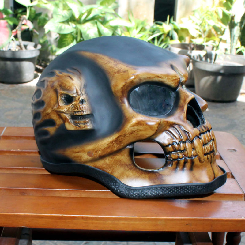 Motorcycle Helmet Skull Skeleton Full face for YOUTH