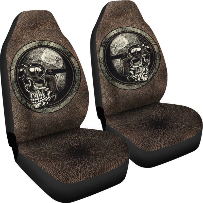 Motorcycle Skull Car Seat Cover