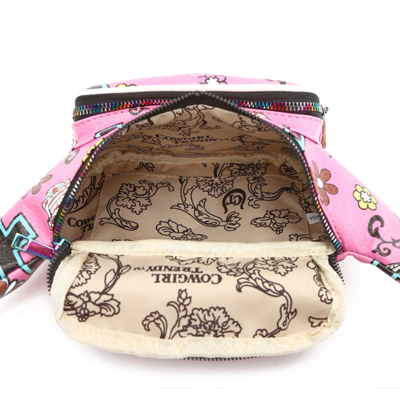Sugar Skull Fanny Pack Day of the Dead Running Waist Bag Fashion Calavera Purse