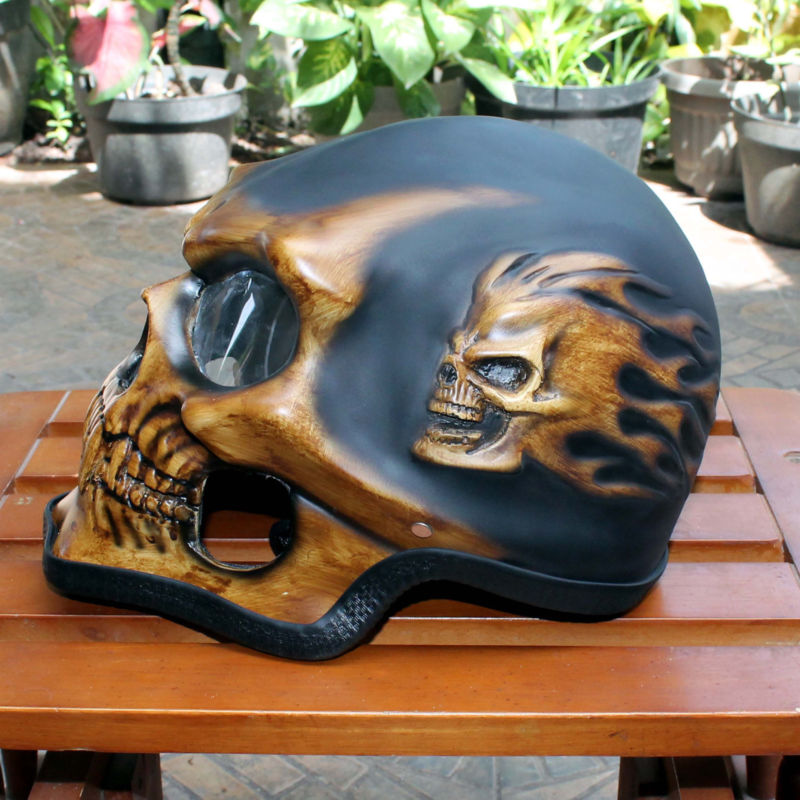Motorcycle Helmet Skull Skeleton Full face for YOUTH