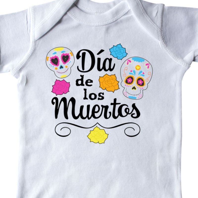 Día De Los Muertos- Day Of The Dead Sugar Skulls Infant Creeper Party