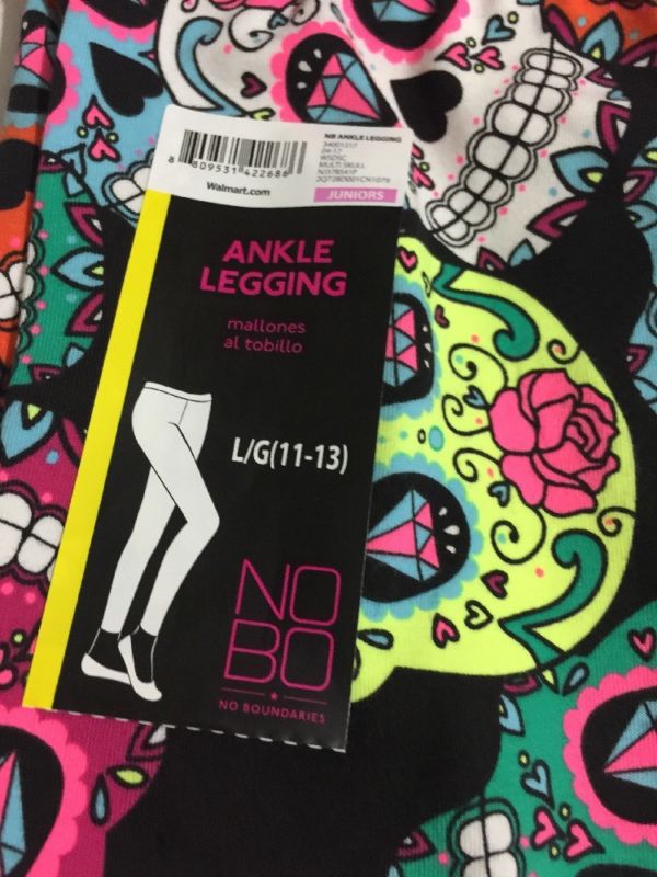 Sugar Skull Leggings Size Large L Day Of The Dead Halloween No Boundaries