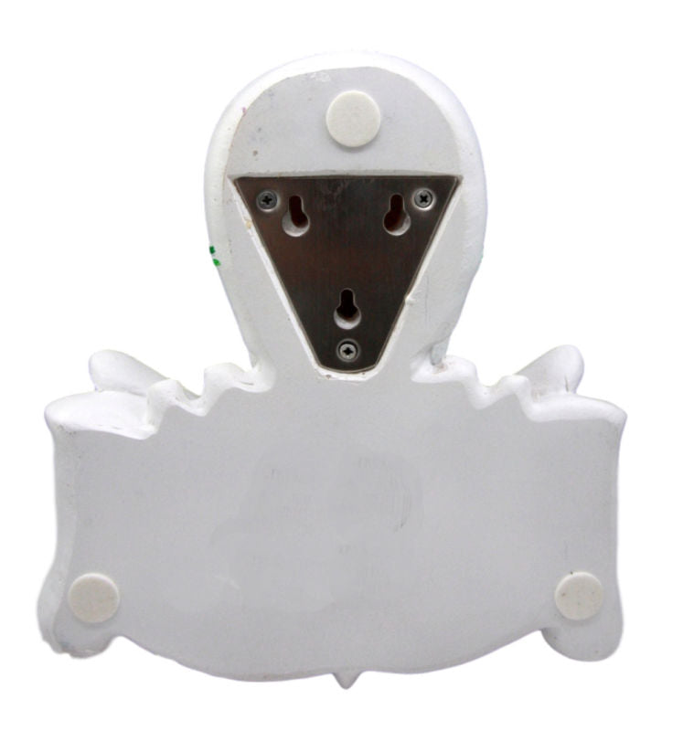 White Day Of The Dead Sugar Skull Floral Skeleton Bathroom Toilet Paper Holder